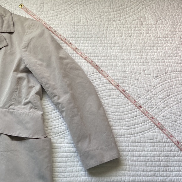 Jil Sander Trench Mac Car Coat Light Gray Lilac 36 Small - Picture 12 of 17